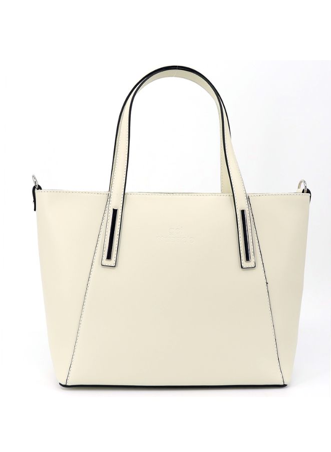 Radiant Beige Color Women's Handbag - Add a touch of Elegance