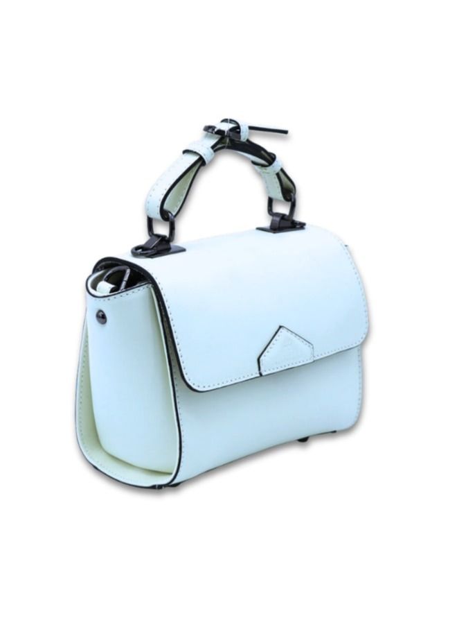 Pure Elegance: Our White Leather Handbag for Women