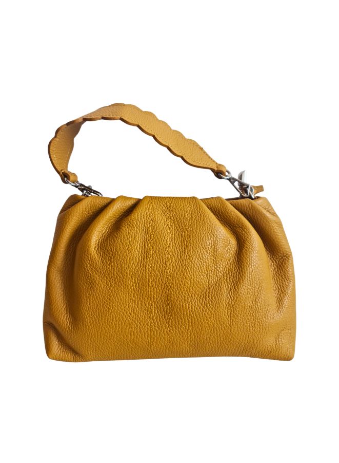 Harmonious yet Stylish Mustard Women's Handbag - Elevate your look with this Premium Quality Leather Handbag