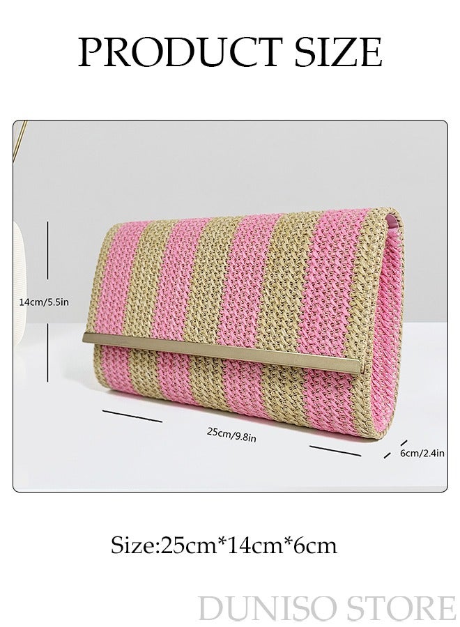 Women Crossbody Bag Clutch Bag Envelope Handbag Chain Purse for Wedding Formal Cocktail Party