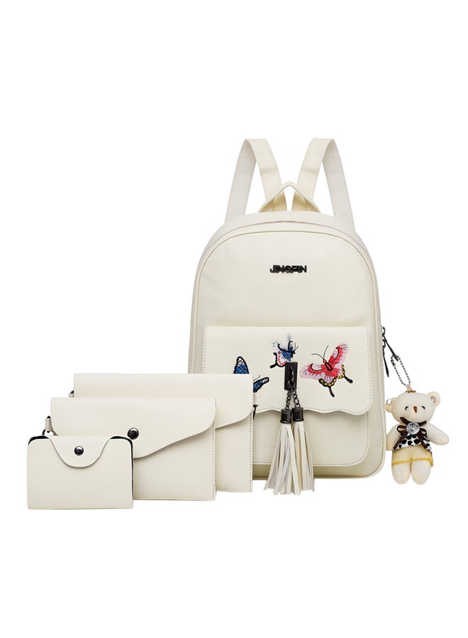 4 Piece Composite Backpack White