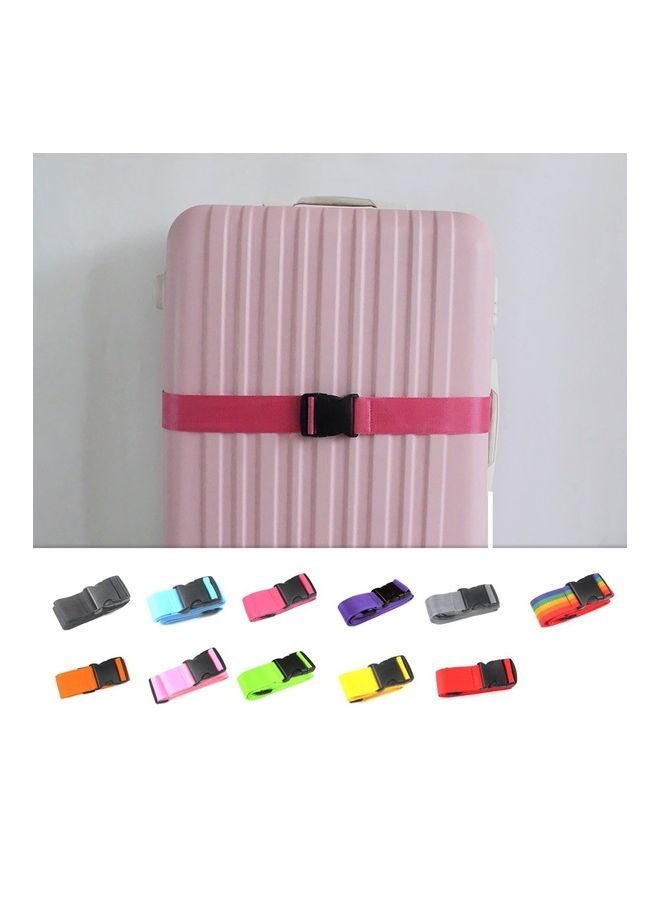 Luggage Packing With Luggage Suitcase Tied Pink/Black