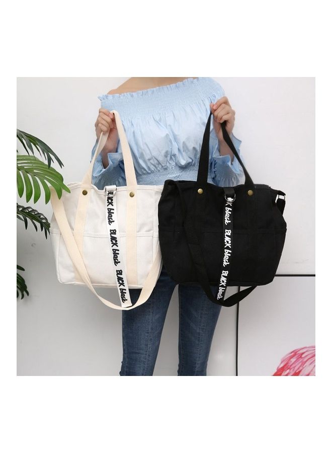 Printed Shoulder Bag Black