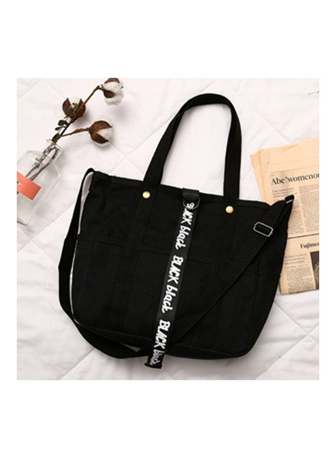 Printed Shoulder Bag Black