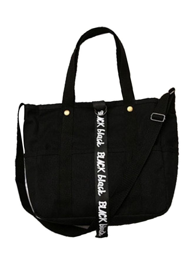 Printed Shoulder Bag Black