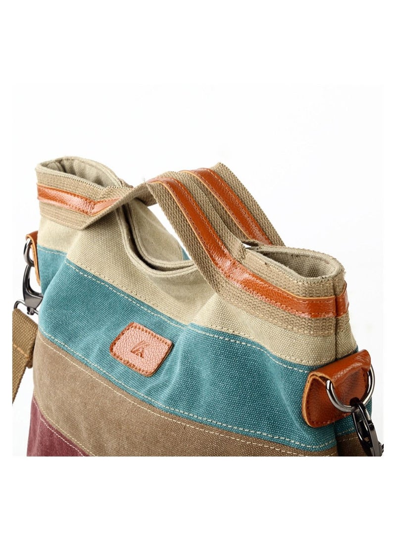Women Vintage Single-Shoulder Hand Crossbody Leisure Travel Canvas Bag
