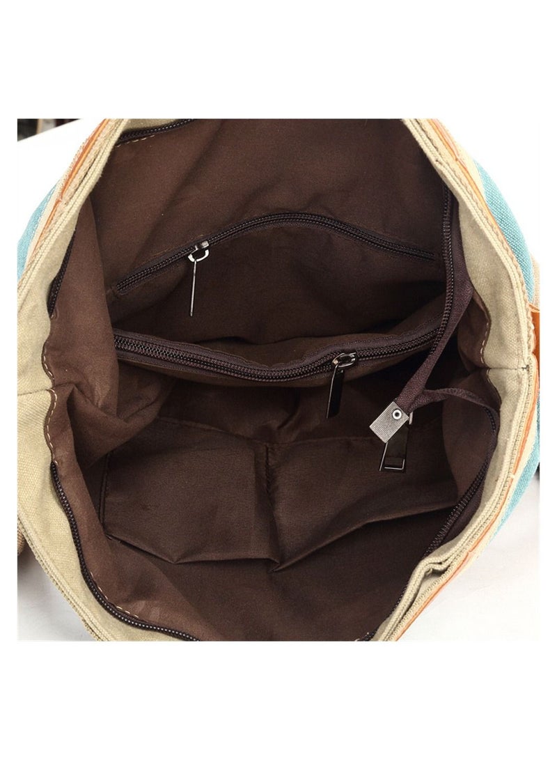 Women Vintage Single-Shoulder Hand Crossbody Leisure Travel Canvas Bag
