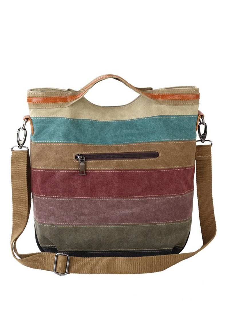Women Vintage Single-Shoulder Hand Crossbody Leisure Travel Canvas Bag