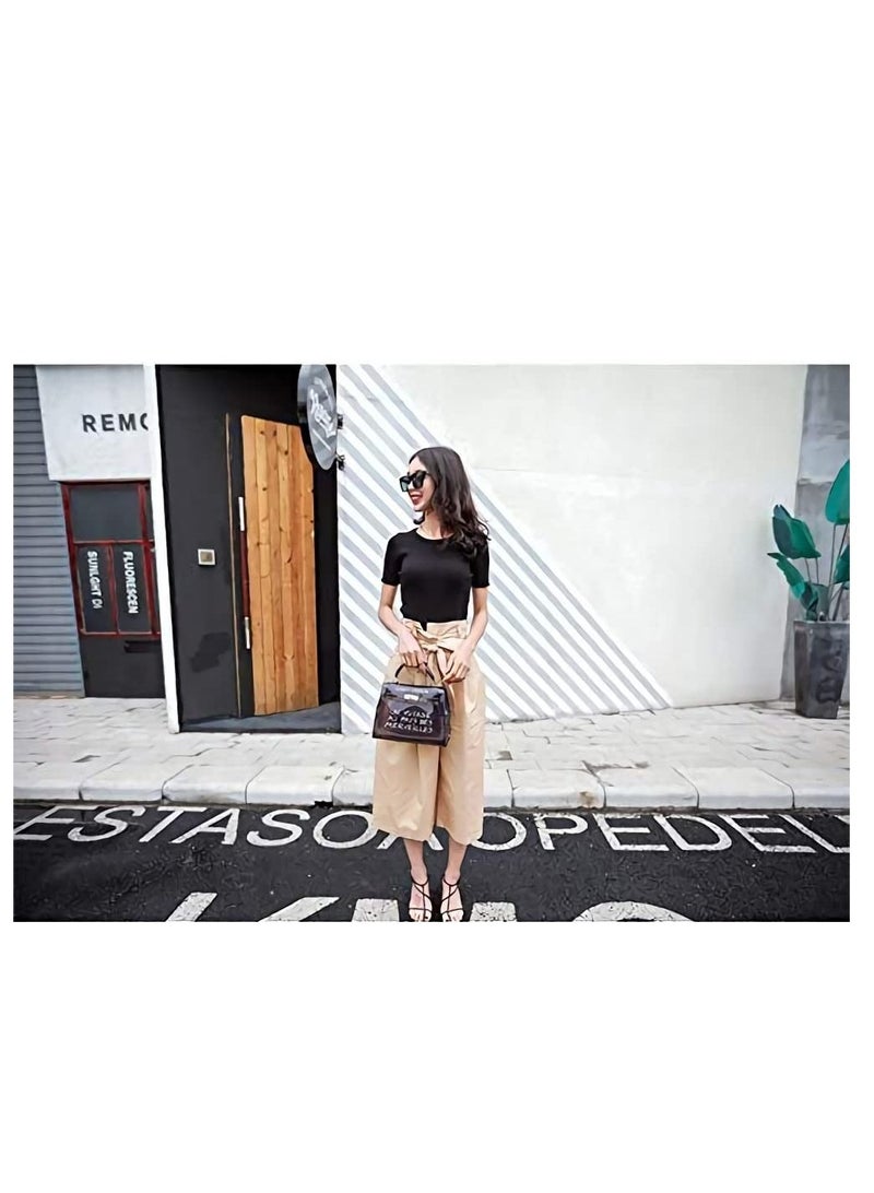 2019 Clear Transparent PVC Bag Fashion Bags For WomenJelly Shoulder Bag Beach Letter Candy Women Crossbody Luxury  Handbag