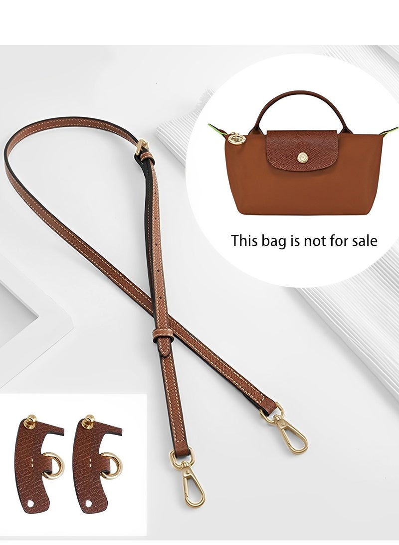 Skycare Genuine Leather Purse Straps - Adjustable Shoulder Strap for Longchamp Mini Bags