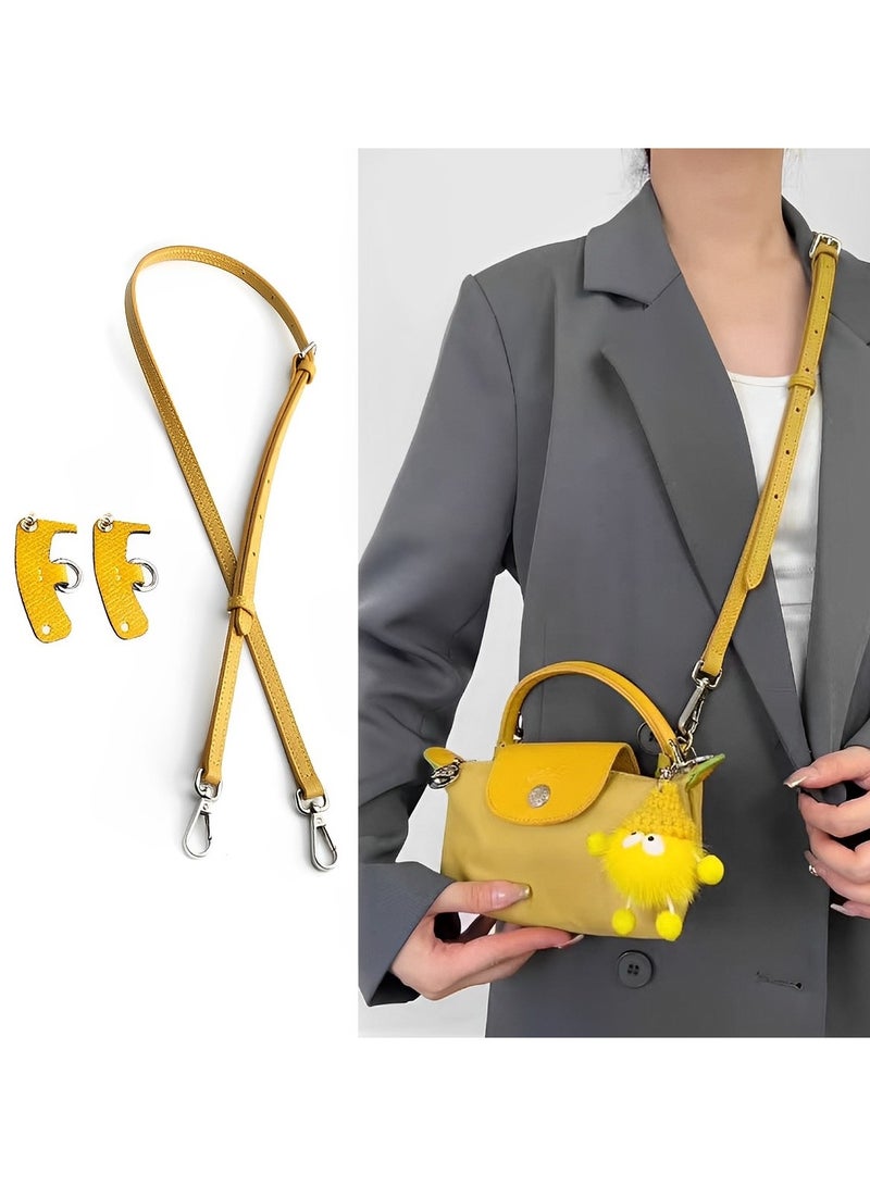 Skycare Genuine Leather Purse Straps - Adjustable Shoulder Strap for Longchamp Mini Bags
