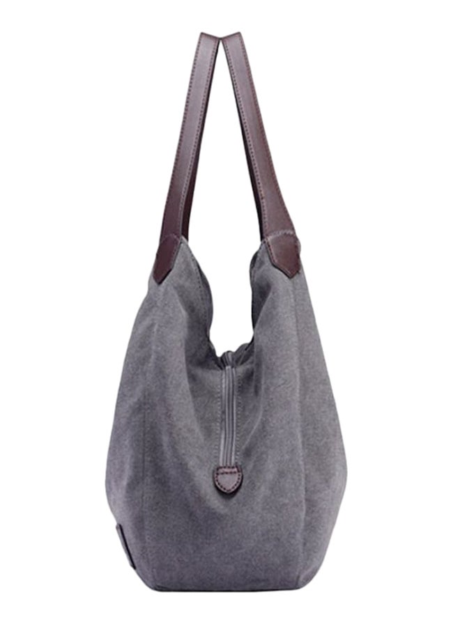 Large Capacity Leisure Hobo Bag Grey