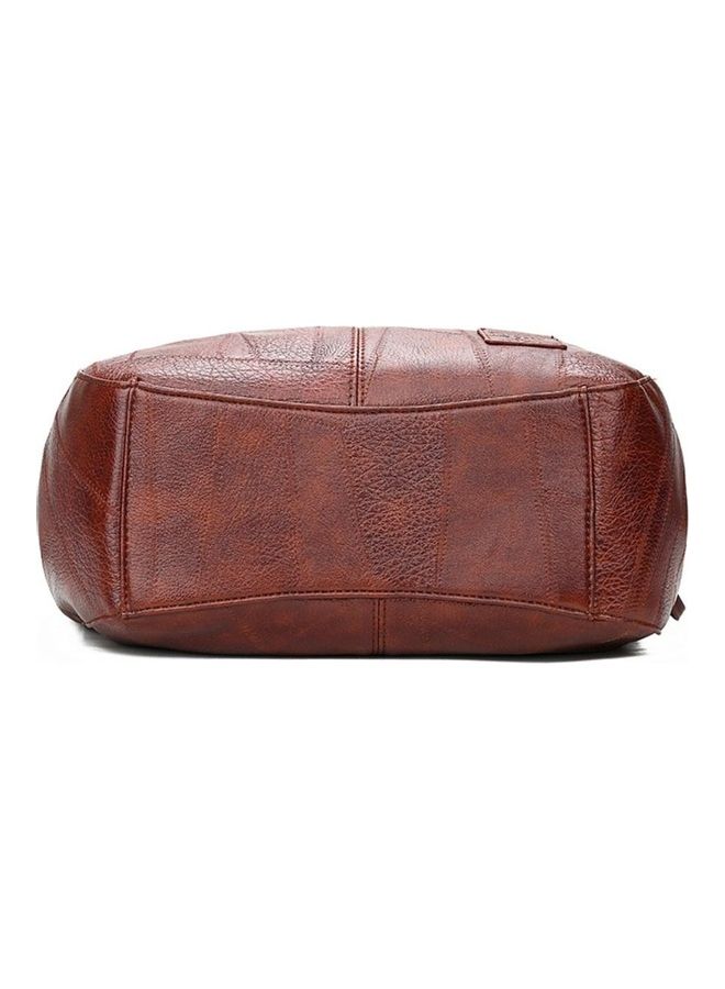Hollow Double Frilled Hobo Brown