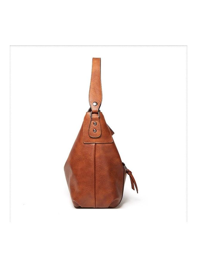 Hollow Double Frilled Hobo Brown