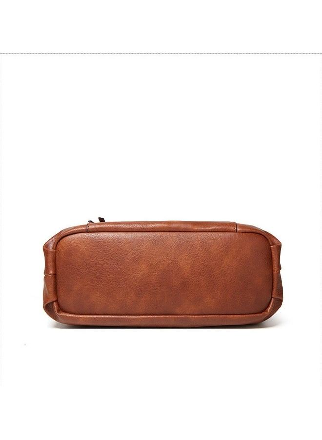 Hollow Double Frilled Hobo Brown