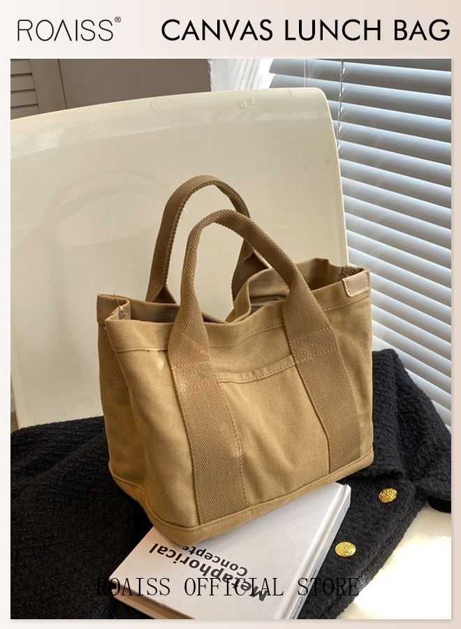 Women's Canvas Bag Tote Bag Lunch Bag Retro Casual Multi-inner Bag