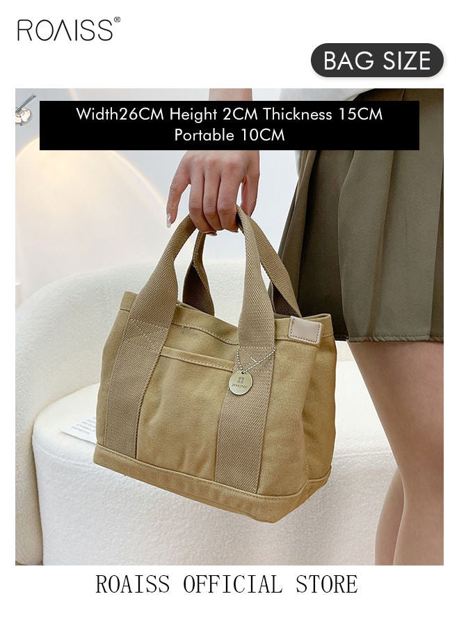 Women's Canvas Bag Tote Bag Lunch Bag Retro Casual Multi-inner Bag