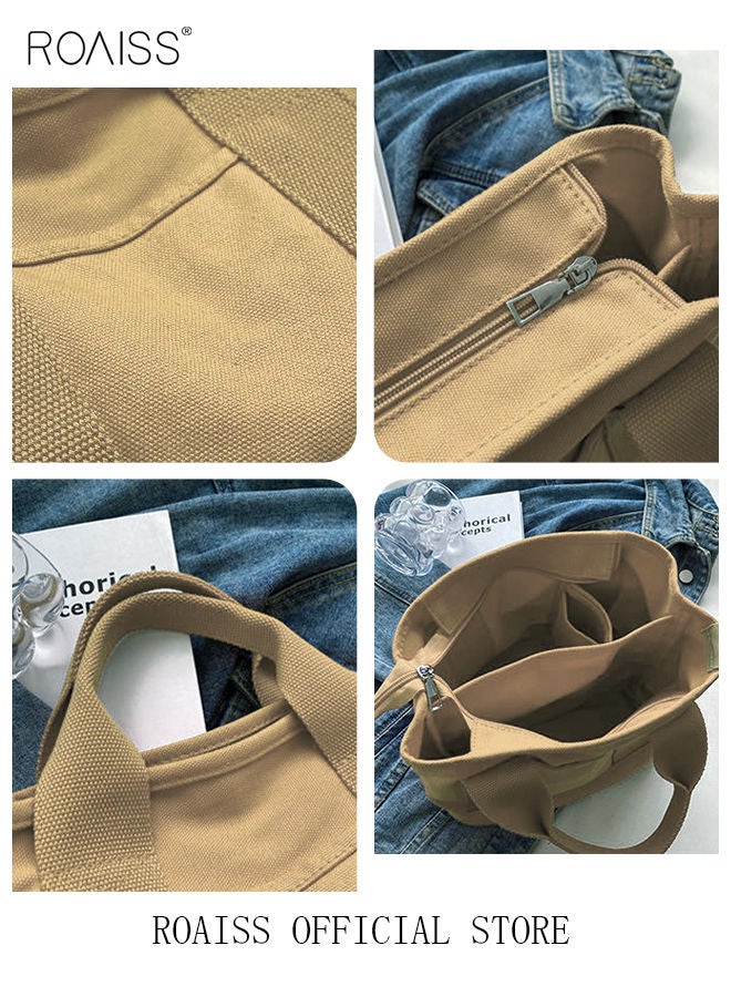 Women's Canvas Bag Tote Bag Lunch Bag Retro Casual Multi-inner Bag