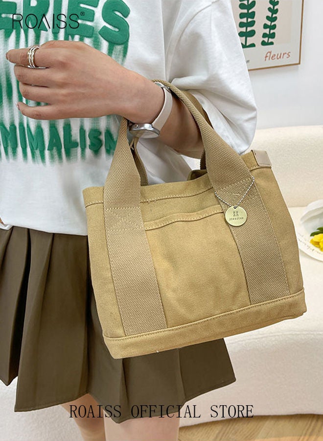 Women's Canvas Bag Tote Bag Lunch Bag Retro Casual Multi-inner Bag