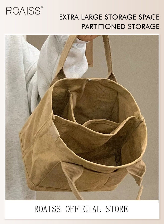 Women's Canvas Bag Tote Bag Lunch Bag Retro Casual Multi-inner Bag