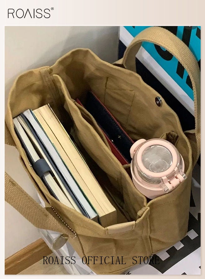 Women's Canvas Bag Tote Bag Lunch Bag Retro Casual Multi-inner Bag