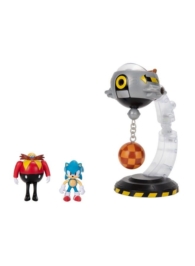 Egg Mobile Battle Set With Sonic & Dr. Eggman 2.5 Inch Action Figures Includes 14 Unique Pieces