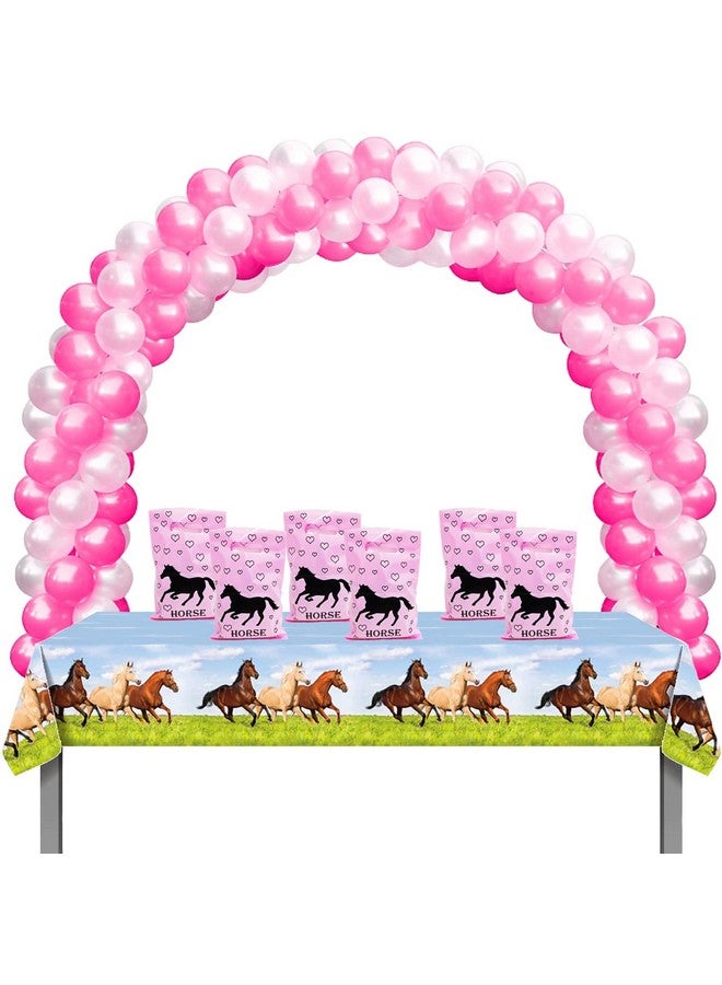 50Pcs Cowgirl Horse Derby Day Party Decorations Goodie Favor Plastic Bags Derby Day Horse Race Party Supplies Favors Horse Lovers Birthday Gift Bag