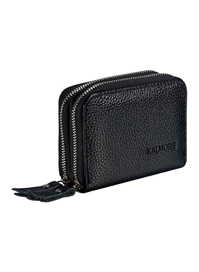 RFID Leather Wallet Black