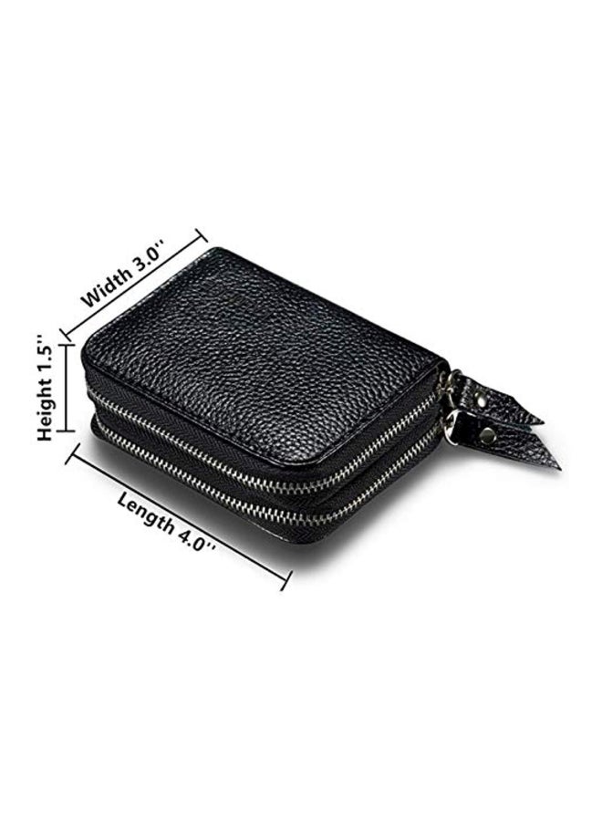 RFID Leather Wallet Black