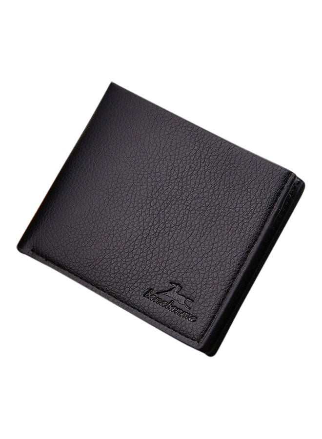 Men Boys Teens Xams Gift Concise Wearable PU Leather Multi Position Wallet Purse deep brown