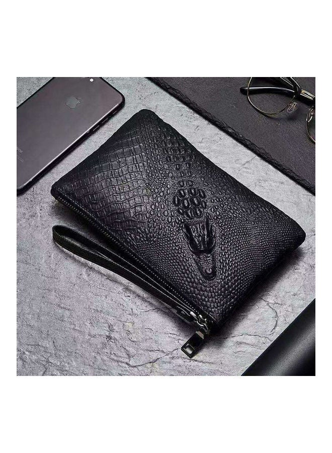 Fashion Genuine Leather Purse Black