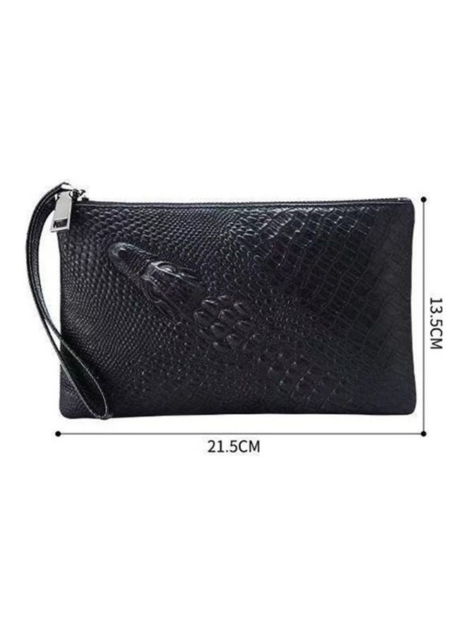 Fashion Genuine Leather Purse Black