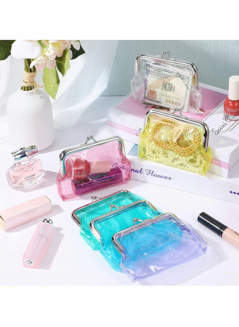 Clear Coin Purse Transparent Purse 6 Pieces