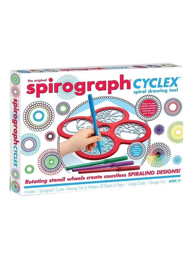 Cyclex Set Art Kit Rotating Stencil Wheel Creates Countless Designs For Ages 8+