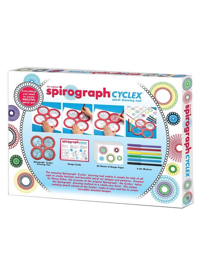 Cyclex Set Art Kit Rotating Stencil Wheel Creates Countless Designs For Ages 8+