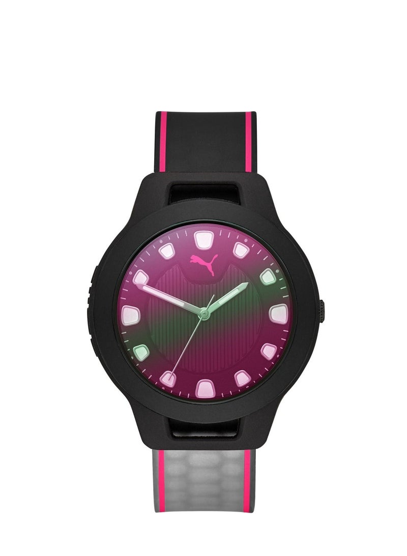 Reset V1 Analog Quartz Watch for Women With PU Leather Band - 3 ATM - PU P1026