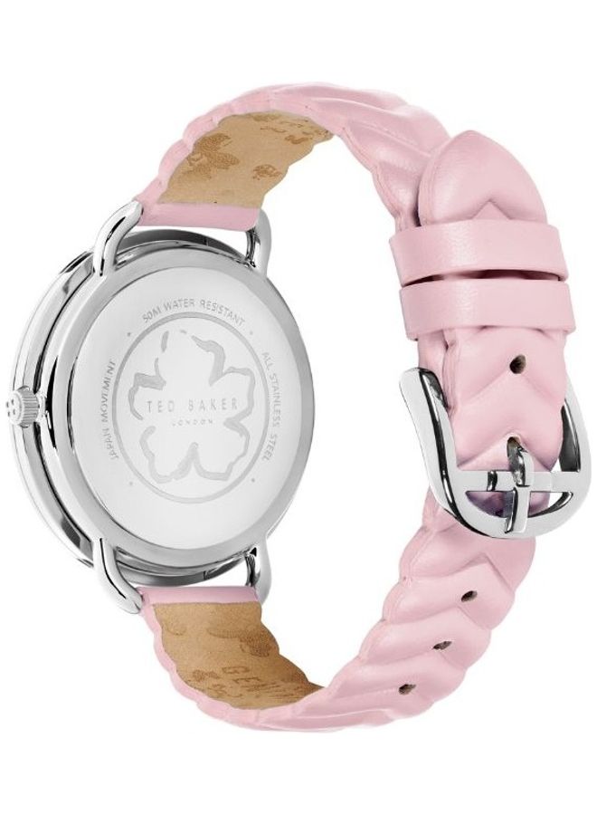 Women's Hetttie Chevron Round Analog Wrist Watch T TBKPHTS212 - 37mm - Pink