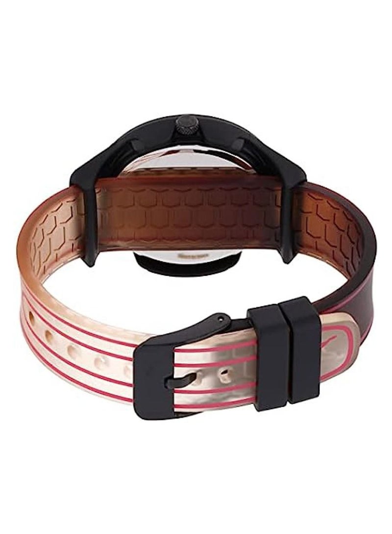 Reset V1 Analog Quartz Watch for Women With Black PU Leather Band - 3 ATM - PU P1026