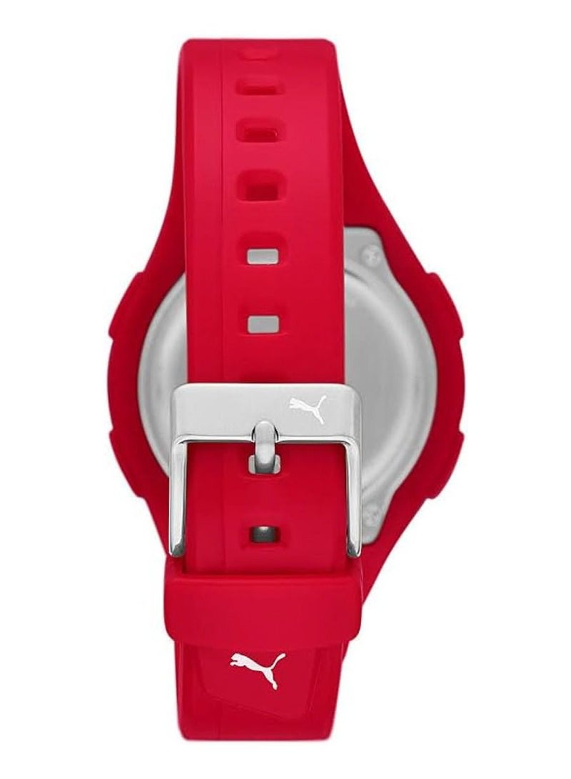 Puma Women 3 Lcd Red Polyurethane Watch PU P6023