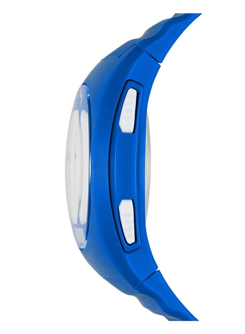 Unisex Digital Watch With Blue Polyurethane Strap - 3 ATM - PU P6013