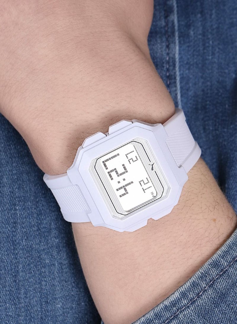 Unisex Puma Remix White Digital Watch - P5018