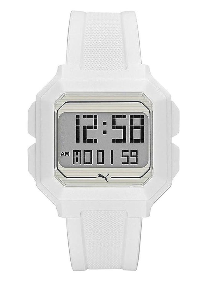 Unisex Puma Remix White Digital Watch - P5018
