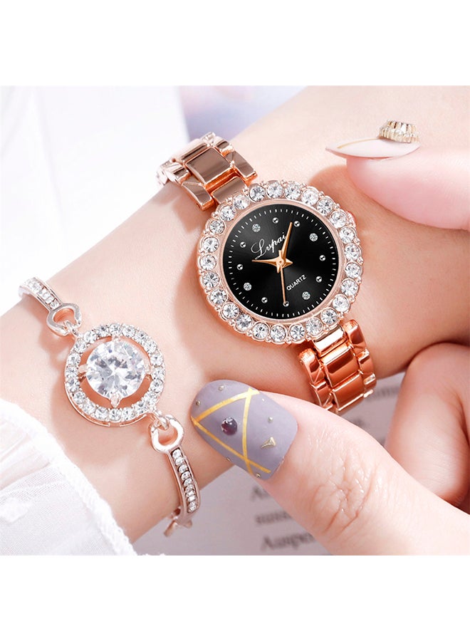 Women's Alloy Analog Watch Set P1115-F
