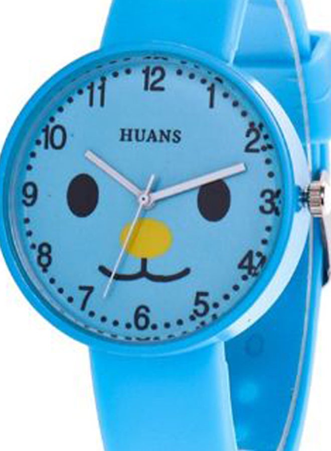 women 5-Piece Dog Pattern Analog Watch And Bracelet Set 2230