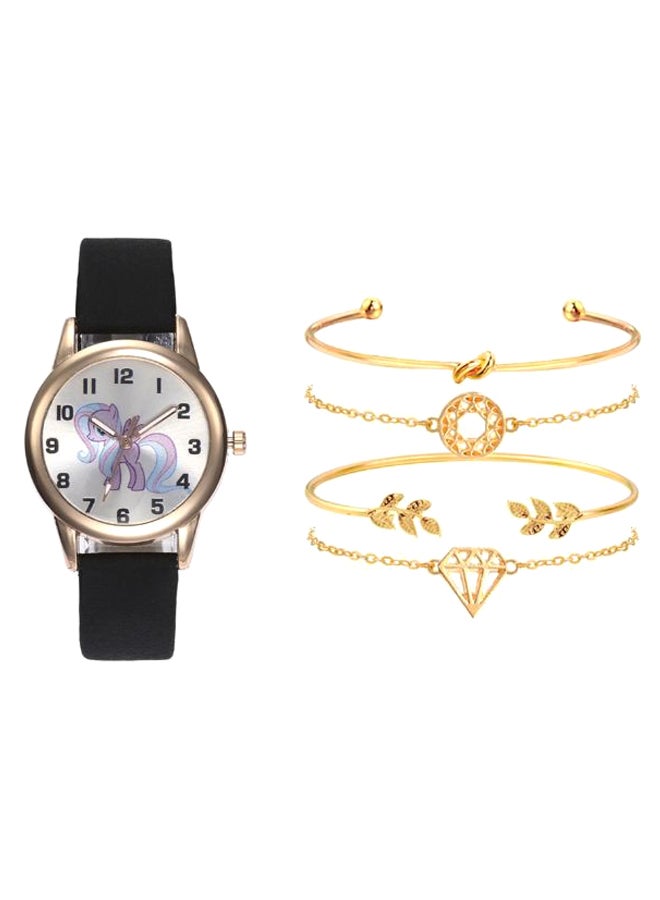 women Analog Watch And Bracelet Set