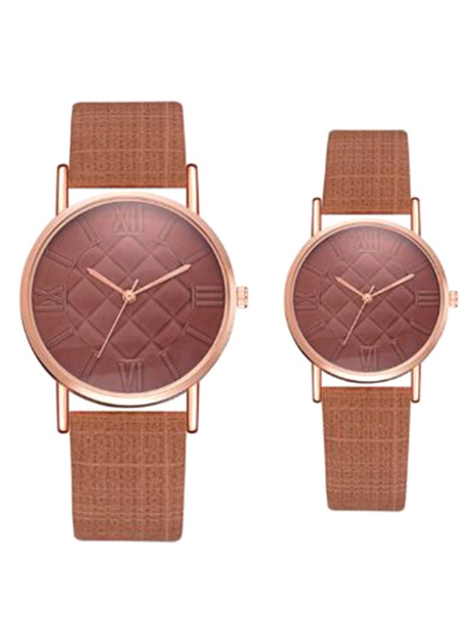 unisex Analog Watch And Bracelet Set