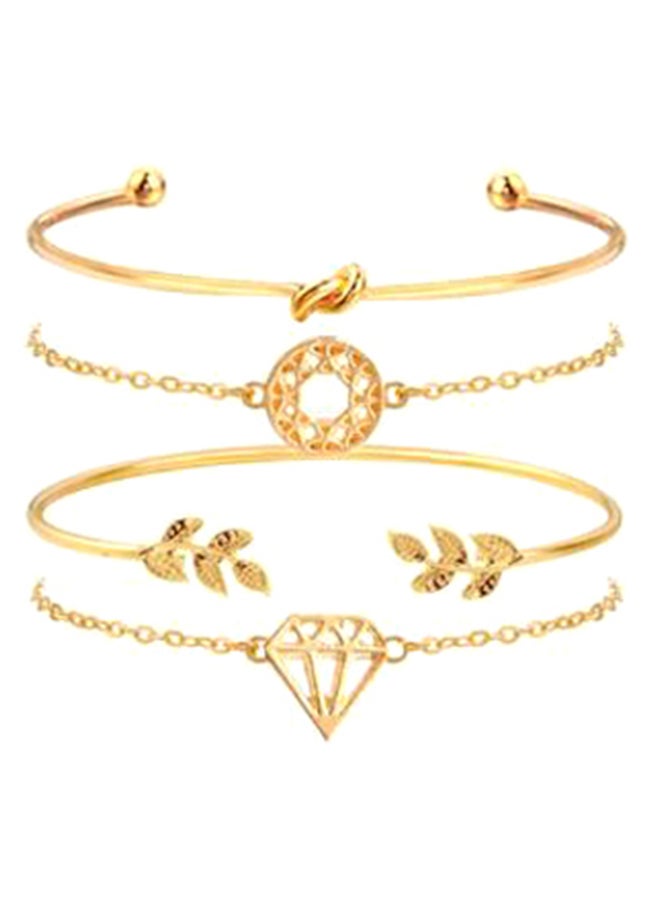 Women's 5-Piece Fashion Analog Watch And Bracelet Set NSSB037002234