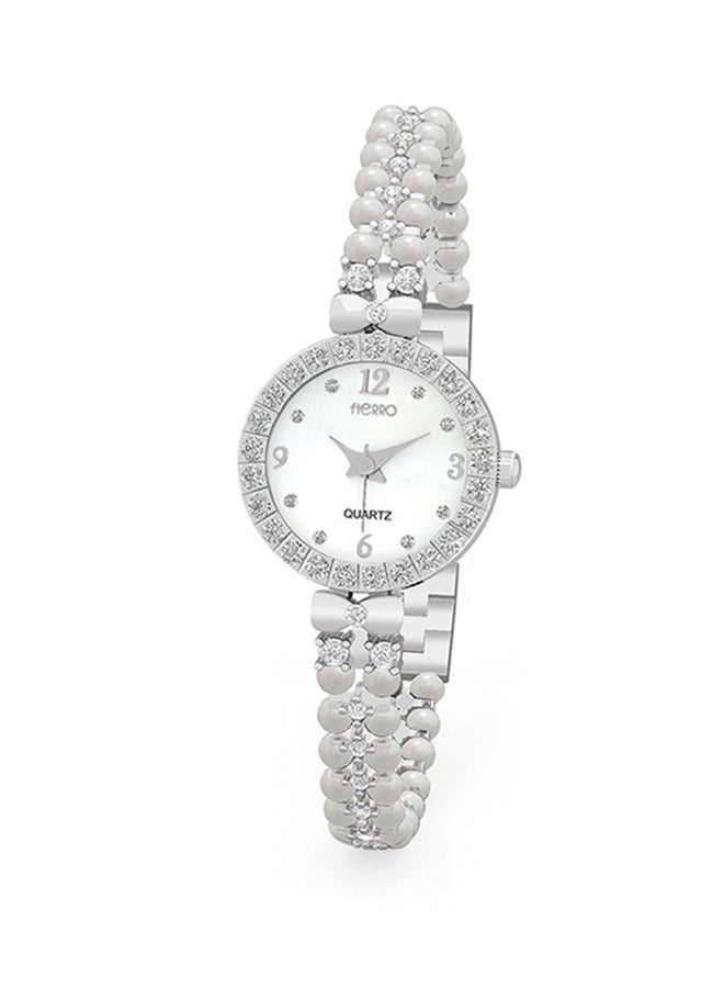 women 6- Piece Silver Plated Watch And Jewelry Set