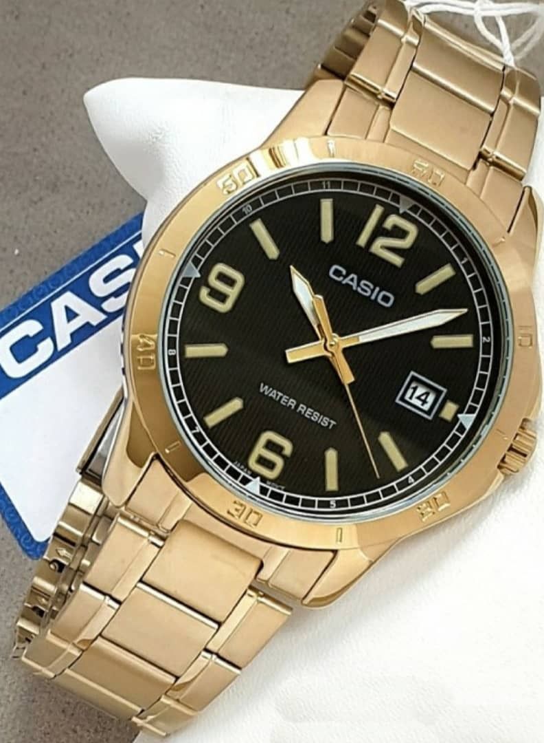 Casio Gold Colour Analog Couple Watch MTP/LTP-V004G-1BUDF