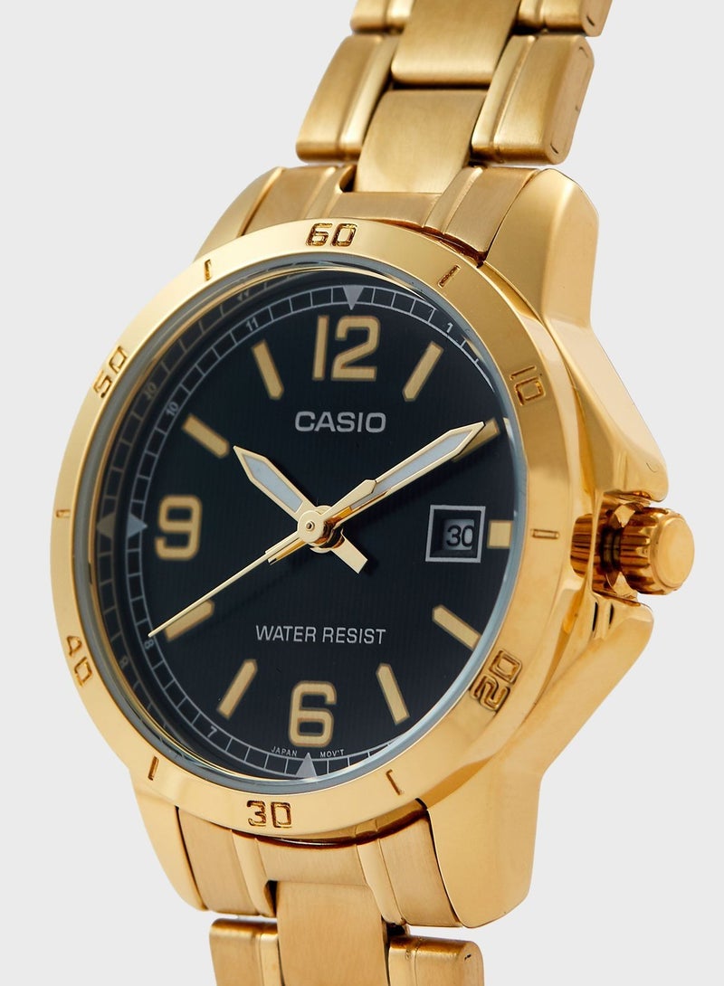 Casio Gold Colour Analog Couple Watch MTP/LTP-V004G-1BUDF